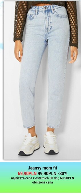 Jeansy damskie bershka