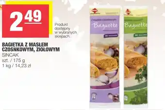 Bagietka z masłem czosnkowym, ziołowym 175g