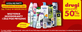 Biedronka Wszystkie dezodoranty i żele pod prysznic oferta
