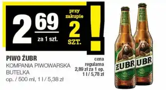 EuroSPAR Kompania Piwowarska Piwo żubr 500 ml oferta