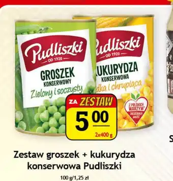Gram Market Zestaw groszek + kukurydza konserwowa Pudliszki 2x 400g oferta