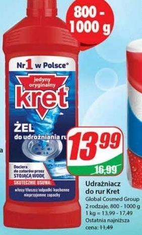 Dino Żel do udrożniania rur kret oferta