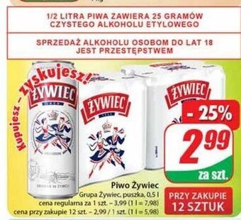 Dino Piwo żywiec jasne pełne oferta