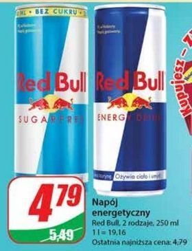 Dino Napój energetyczny bez cukru red bull oferta