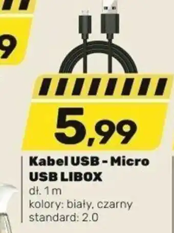 Bricomarche Kabel USB - Micro USB LIBOX 1m oferta