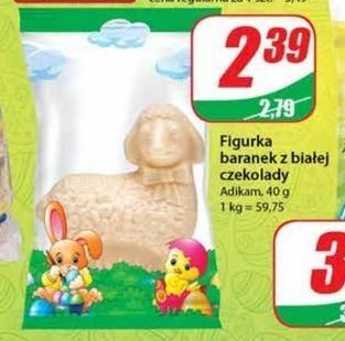 Dino Baranek z białej czekolady adikam oferta