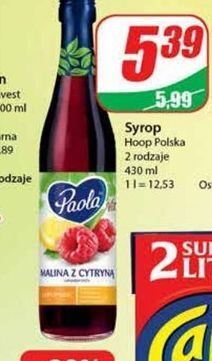 Dino Syrop malina z cytryną paola oferta