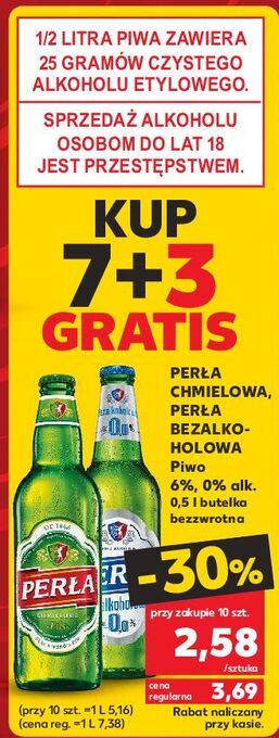 Kaufland Piwo perła bezalkoholowa oferta
