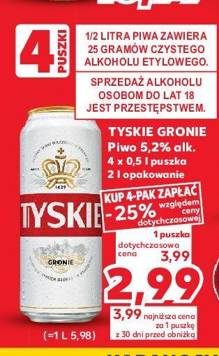 Kaufland Piwo tyskie gronie oferta