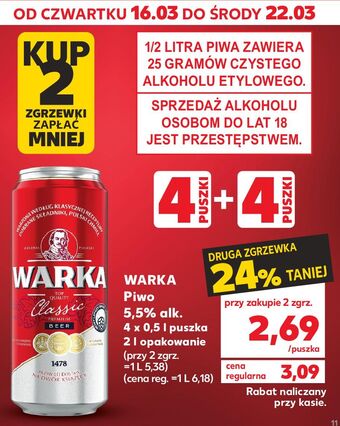 Kaufland Piwo warka oferta