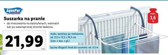 Lidl Suszarka na pranie aquapur oferta