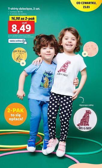 Lidl T-shirt dziecięcy oferta