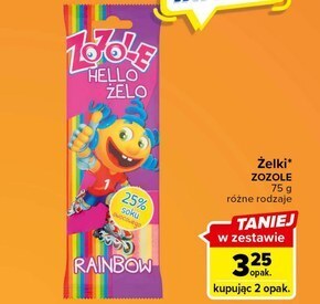 Carrefour Express Zozole hello żelo rainbow żelki 75 g oferta