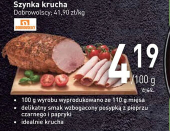 Stokrotka Dobrowolscy Szynka krucha 100g oferta