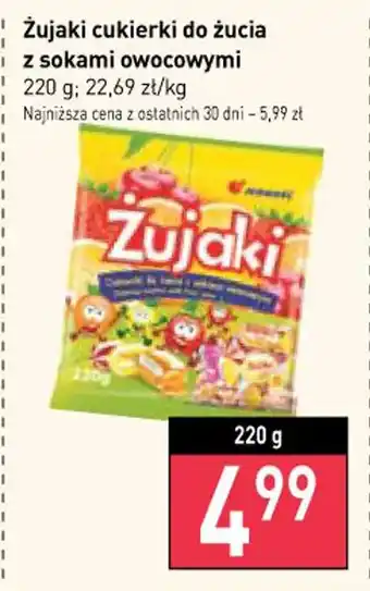 Stokrotka Żujaki cukierki do żucia z sokami owocowymi 220g oferta