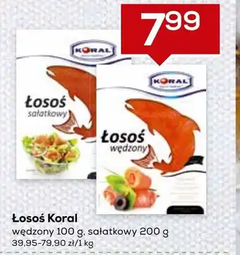 Lewiatan Łosoś Koral wędzony 100g lub sałatkowy 200g oferta