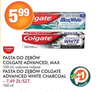 Stokrotka Pasta do zębów Colgate Advanced wybrane rodzaje 100ml oferta