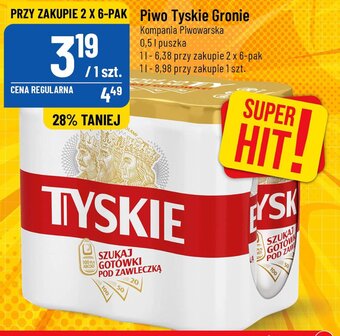 Polomarket Kompania Piwowarska Piwo Tyskie Gronie 0,5l oferta