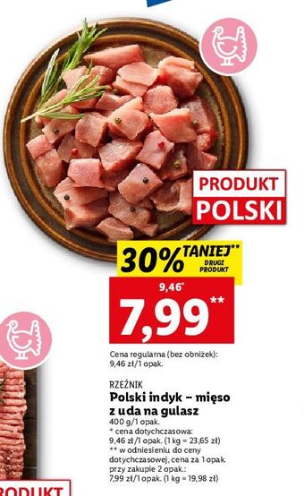 Lidl Gulasz z udźca indyka rzeźnik codzienna dostawa oferta