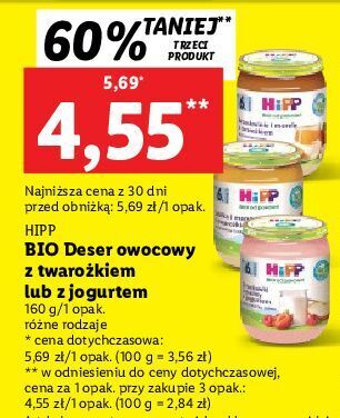 Lidl Truskawki i maliny z jogurtem hipp owoce & jogurt oferta