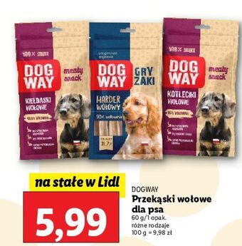 Lidl Przysmak harder dla psa wołowy dog way oferta