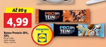 Lidl Baton proteinowy chocolate & peanut protein bar oferta