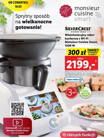Lidl Robot kuchenny monsieur cuisine 1200 w silvercrest oferta