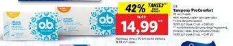 Lidl Tampony super o.b. procomfort oferta