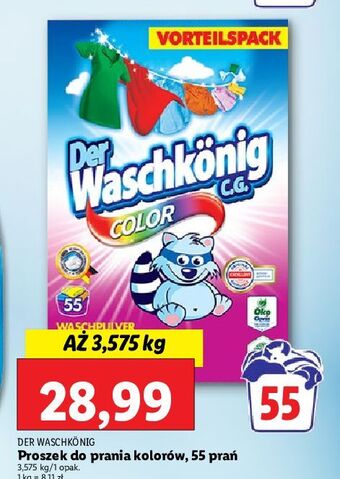 Lidl Proszek do prania color der waschkonig oferta