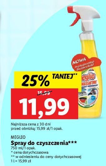 Lidl Odtłuszczacz w sprayu lemon meglio oferta