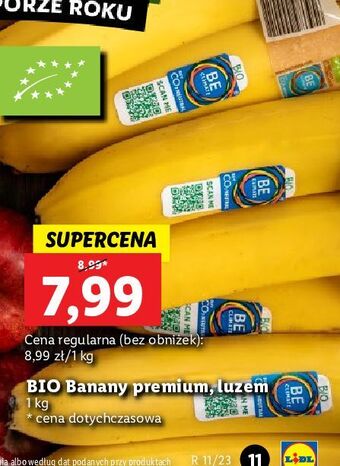 Lidl Banany bio oferta
