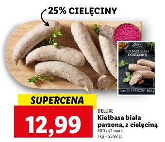 Lidl Kiełbasa biała z cielęciną deluxe oferta