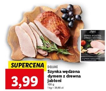 Lidl Szynka wędzona drewnem jabłoni deluxe oferta