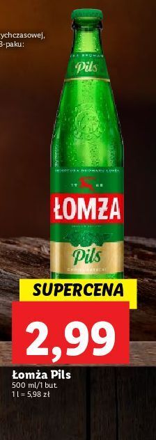 Lidl Piwo łomża pils oferta