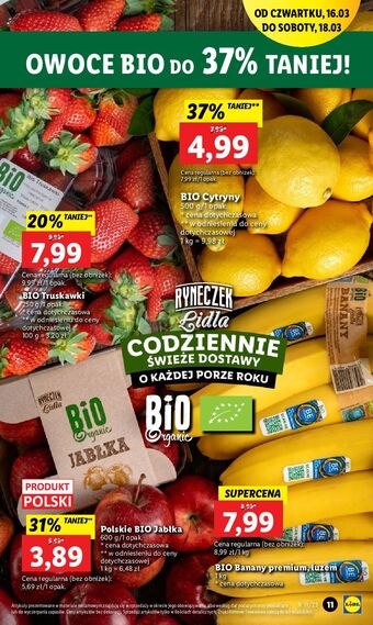 Lidl Truskawki bio oferta
