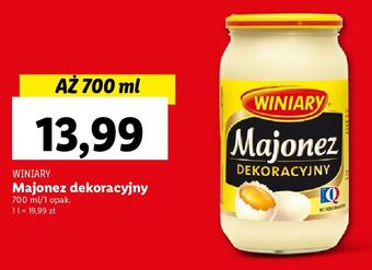 Lidl Majonez dekoracyjny winiary oferta