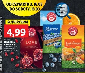 Lidl Herbata fruit love teekanne world of fruits oferta