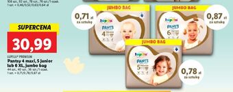 Lidl Pieluchomajtki 4 maxi lupilu pants premium oferta