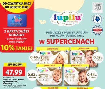 Lidl Pieluchy junior 5 lupilu premium oferta