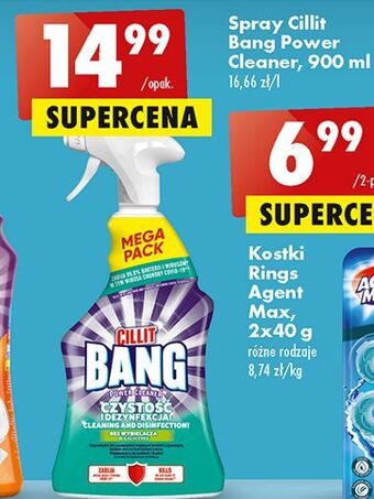 Biedronka Spray do czyszczenia czystość i dezynfekcja cillit bang power cleaner oferta