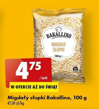 Biedronka Migdały słupki bakallino oferta