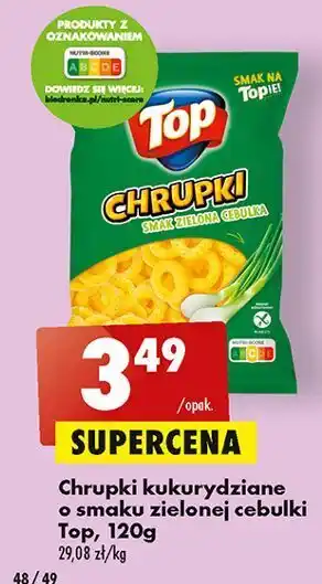 Biedronka Chrupki o smaku zielonej cebulki top oferta