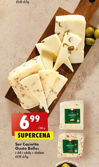 Biedronka Ser caciotta z oliwkami gustobello oferta