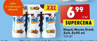 Napój mleczno-czekoladowy zott monte drink