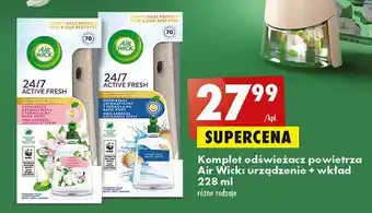 Biedronka Odświeżacz powietrza bryza morska air wick active fresh oferta