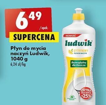 Biedronka Płyn do mycia naczyń cytrynowy ludwik oferta