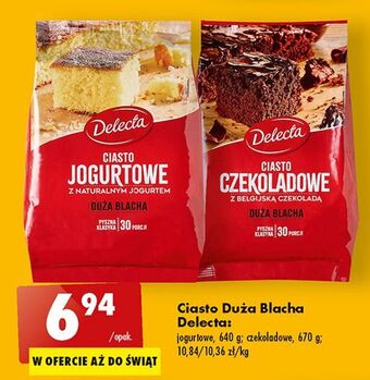 Biedronka Ciasto czekoladowe delecta duża blacha oferta