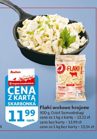 Auchan Flaki wołowe krojone auchan oferta