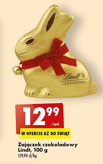 Biedronka Zając z czekolady lindt oferta