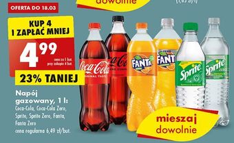 Biedronka Napój pomarańczowy fanta zero oferta